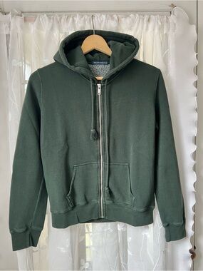 Brandy Melville Forest Green Zip Hoodie